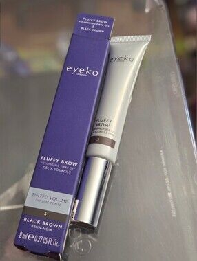 Eyeko Fluffy Brow Volumizing Fibre Gel in Shade 5 Black Brown
